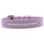 Ritz Pearl and AB Crystal Dog Collar Lavender Size 12