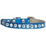 Pearl and Clear Jewel Ice Cream Cat safety collar Blue Size 10