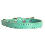 Premium Plain Cat safety collar Aqua Size 10