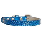 Ice Cream Plain Cat safety collar Blue Size 10