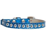 Clear Jewel Ice Cream Cat safety collar Blue Size 10