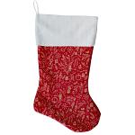 Red Holiday Whimsy Christmas Stocking