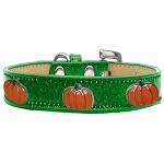 Pumpkin Widget Dog Collar Emerald Green Ice Cream Size 10