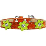 Metallic Flower Ice Cream Dog Collar Orange 3 Colors