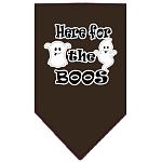 Here for the Boos Screen Print Bandana Brown Large