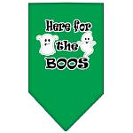 Here for the Boos Screen Print Bandana Emerald Green Large