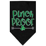 Pinch Proof Screen Print Bandana Black Large