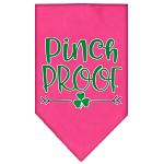 Pinch Proof Screen Print Bandana Bright Pink Large