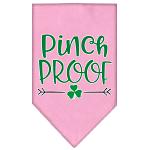 Pinch Proof Screen Print Bandana Light Pink Large