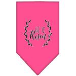 He Is Risen Screen Print Bandana Bright Pink Large