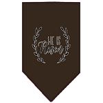 He Is Risen Screen Print Bandana Cocoa Large