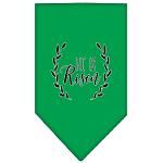 He Is Risen Screen Print Bandana Emerald Green Large