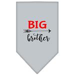 Big Brother Screen Print Bandana Grey Large