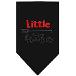 Little Brother Screen Print Bandana Black Large