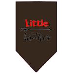 Little Brother Screen Print Bandana Cocoa Large