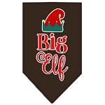 Big Elf Screen Print Bandana Cocoa Large