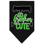 So Franken Cute Screen Print Bandana Black Large