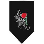 Timeless Tale Screen Print Bandana Black Large