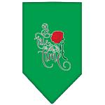 Timeless Tale Screen Print Bandana Emerald Green Large