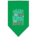 Elsa, the Cold Screen Print Bandana Emerald Green Large