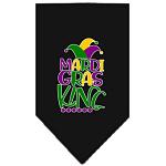 Mardi Gras King Screen Print Mardi Gras Bandana Black Large