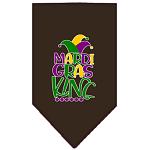 Mardi Gras King Screen Print Mardi Gras Bandana Cocoa Large