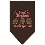 All I want is a Few Good Men Screen Print Bandana Cocoa Large