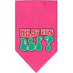 What the Elf Screen Print Bandana Bright Pink Size Small