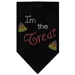 I'm the Treat Rhinestone Bandana Black Large