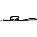 Clear jewel pet leash 1/2" wide x 4' long Black