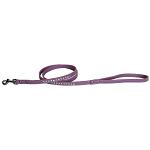 Clear jewel pet leash 1/2" wide x 4' long Lavender