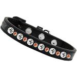 Posh Halloween Jeweled Dog Collar Black Size 10