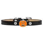 Pumpkin Charm Dog Collar Black Ice Cream Size 12