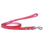 Plain Croc Leash Bright Pink 1/2'' wide x 4' long