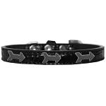 Arrows Widget Croc Dog Collar Black Size 10