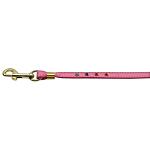 Confetti Crystal Leash Pink w/Confetti Gold Hardware