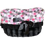 Pink Party Dots Reversible Snuggle Bugs Pet Bed, Bag, and Car Seat All-in-One