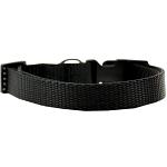 Plain Nylon Dog Collar LG Black