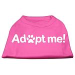 Adopt Me Screen Print Shirt Bright Pink Lg