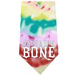 Bad to the Bone Screen Print Bandana Tie Dye