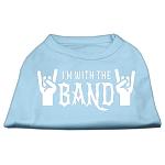 With the Band Screen Print Shirt Baby Blue Lg