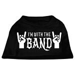 With the Band Screen Print Shirt Black Lg