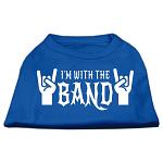 With the Band Screen Print Shirt Blue Lg