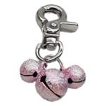 Lobster Claw Bell Charm Light Pink