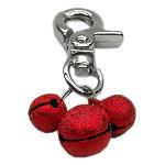 Lobster Claw Bell Charm Red