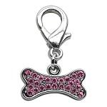 Lobster Claw Bone Charm Pink