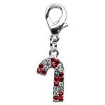 Holiday lobster claw charms / zipper pulls Candy Cane