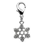 Holiday lobster claw charms / zipper pulls Snowflake