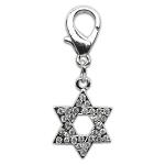 Holiday lobster claw charms / zipper pulls Star of David