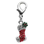 Holiday lobster claw charms / zipper pulls Stocking